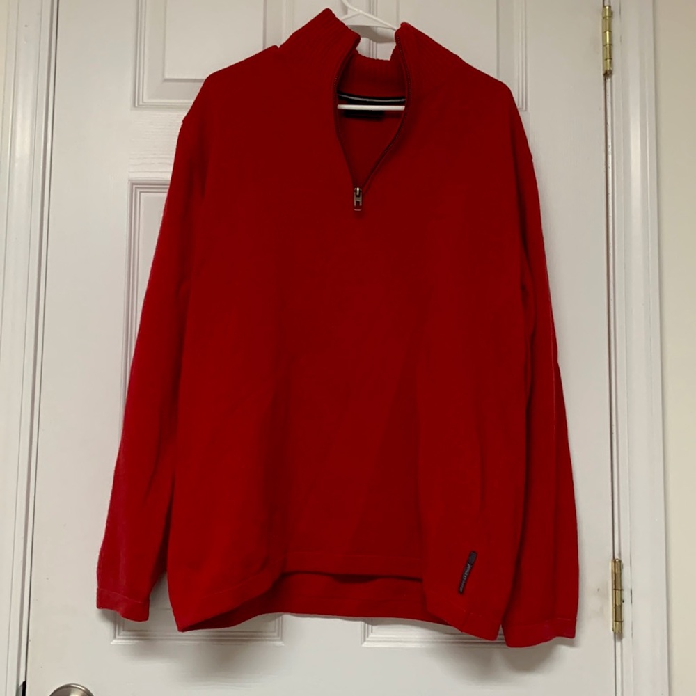 Marco Polo Men’s sweater. Half zip, pure new wool. XL, like new.
